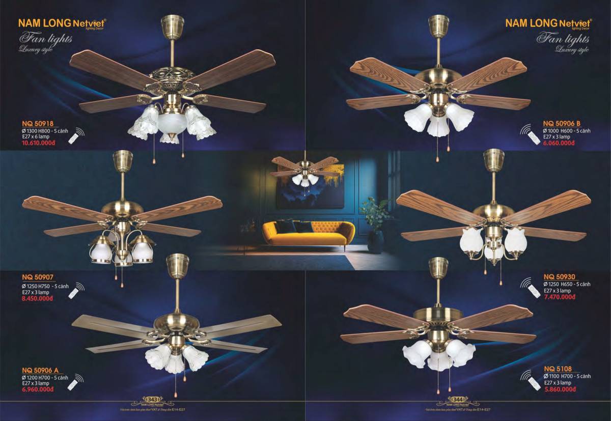 Đèn trang trí NAM LONG Catalogue và Bảng giá tại Bình Dương /Page 66